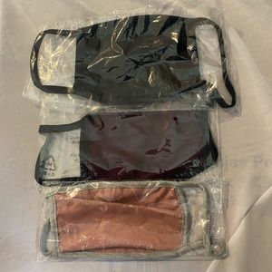 3 reusable face masks